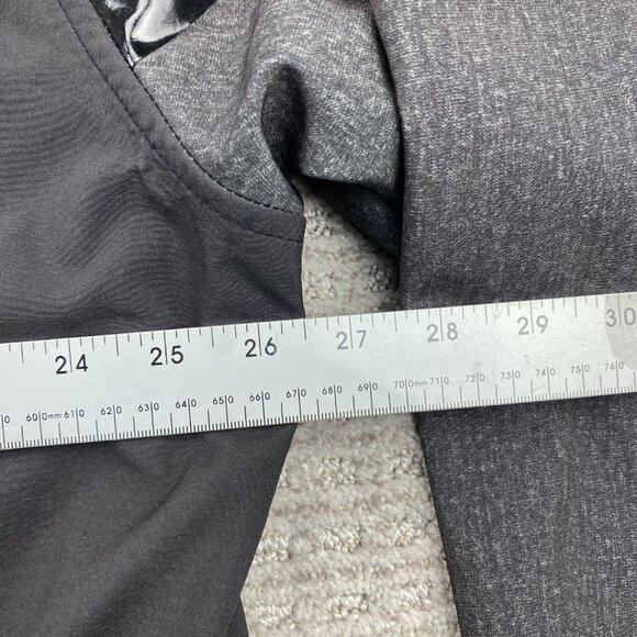 FOX Hooded Jacket Windbreaker Full Zip Men XXL Gray Black FOXTECH Scuba Hood - Picture 11 of 12